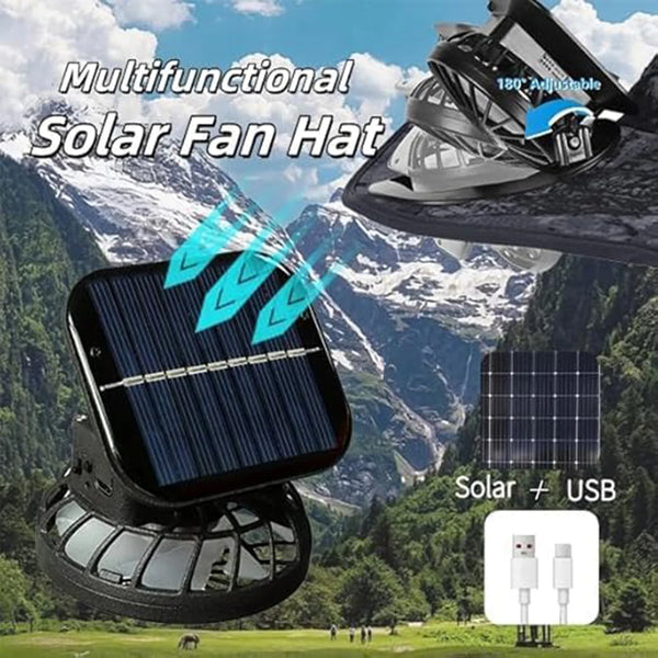 Cool Breeze Solar Fan Hat
